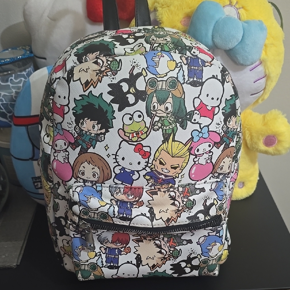 Anime Character Kids Backpack - Multicolor